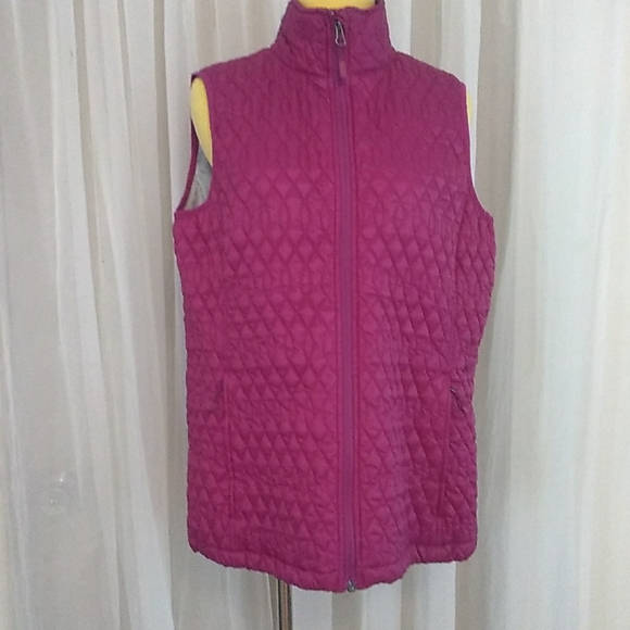 Lands’ End Women’s Quilted Vest Purple Size L 14-16 NWT - Picture 12 of 13